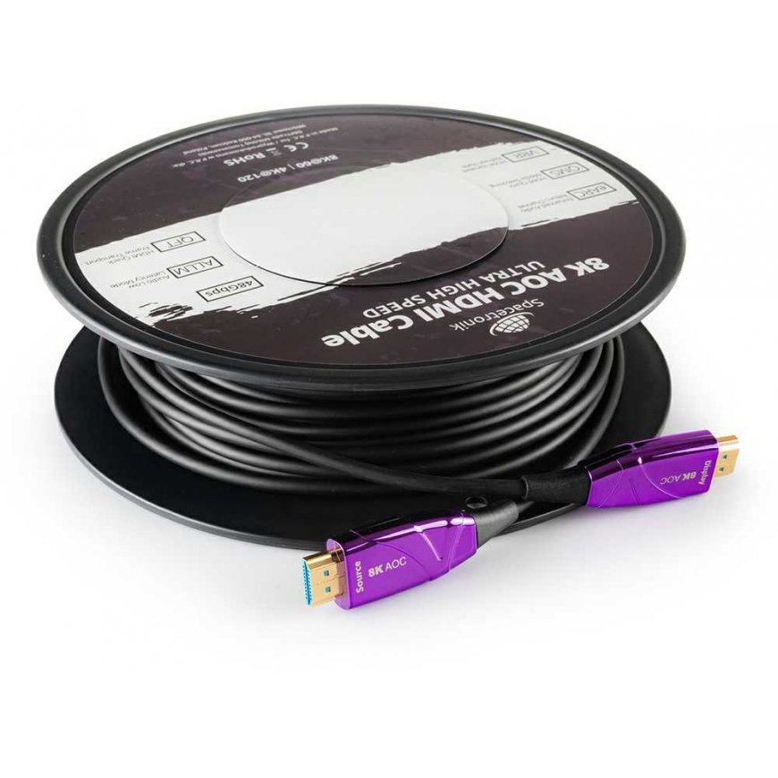 Spacetronik UHS AOC HDMI 2.1 optical cable SH-OX600 60 m – 4