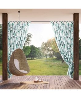 Euro curtains ZAS/GARDEN2/B+ZI 155X260 SZEL/VELCRO