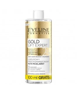 Eveline Cosmetics Gold Lift Expert luxurious anti-wrinkle micellar water 500 ml
