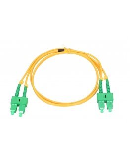 Extralink Patchcord SC/APC-SC/APC Single Mode, Duplex, G657A, 3mm, 2m
