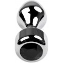 Sidabrinis anal plug TOYFA Metal with juodas round-shaped gem, length 8,2 cm, diameter 2,5-3,8 cm, weight 210 gr Sidabrinis anal plug TOYFA Metal with juodas round-shaped gem, length 8,2 cm, diameter 2,5-3,8 cm, weight 210 gr
