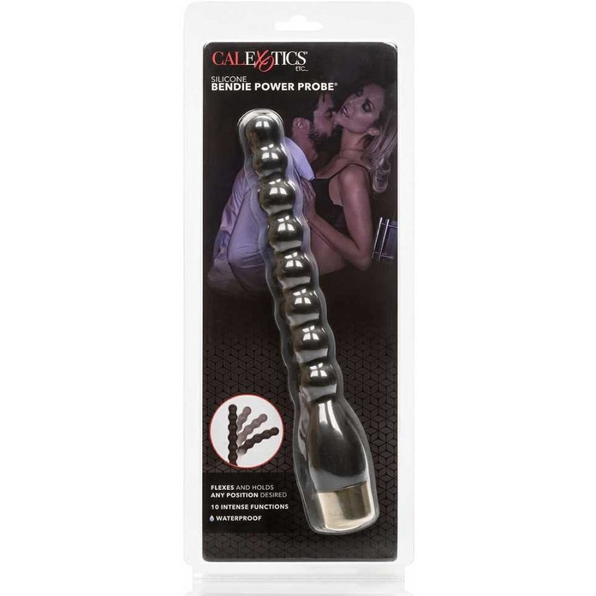 Calexotics Black vibrating plug analny różdżka koraliki