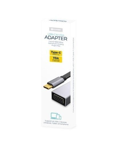 Platinet Multimedia Adapter Type-C to VGA (1080P*60Hz) Black – 3