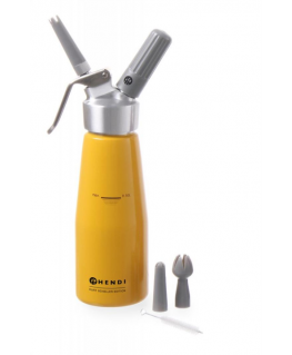 Kurt Scheller whipped cream siphon Yellow 0.5 l - Hendi 975855 Kurt Scheller whipped cream siphon Yellow 0.5 l - Hendi 975855
