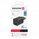 Swissten Travel Charger GaN USB-C / PD USB-A / 18W QC / 45W Swissten Travel Charger GaN USB-C / PD USB-A / 18W QC / 45W