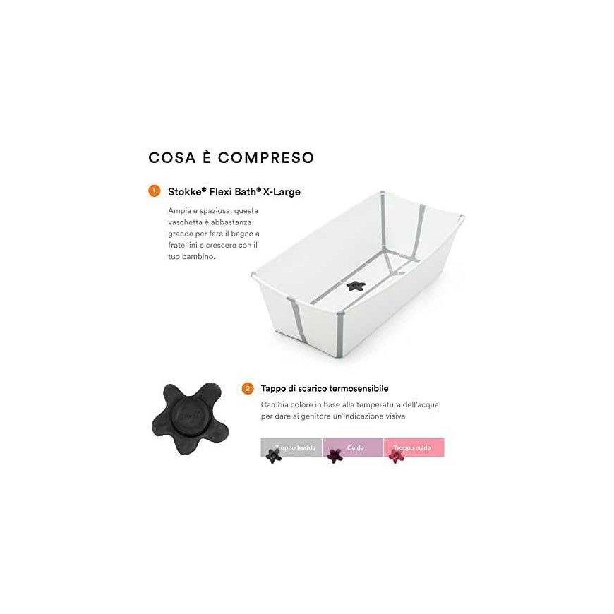Stokke Flexi Bath - X-Large foldable baby bath | White – 4