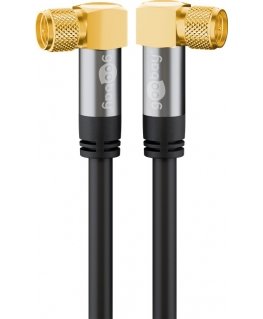 Goobay 70589 коаксиальный кабель 10 m F Черный