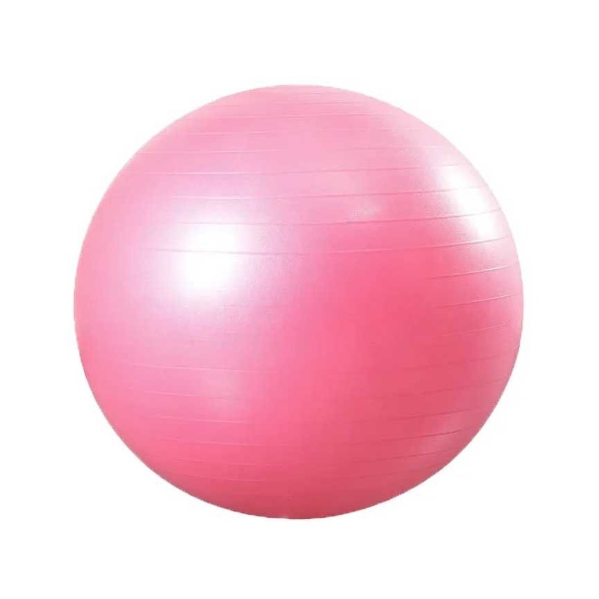 Gimnastikos kamuolys SANRO 65cm Rožinis su pompa