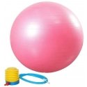 Gimnastikos kamuolys SANRO 65cm Rožinis su pompa Gimnastikos kamuolys SANRO 65cm Rožinis su pompa