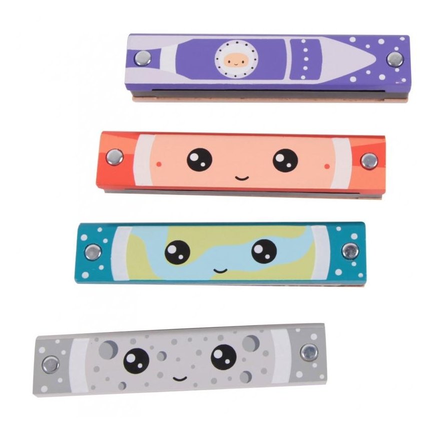 Multistore Wooden harmonica 1 piece Classic