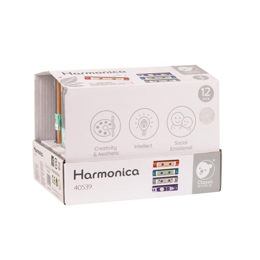 Multistore Wooden harmonica 1 piece Classic World – 5