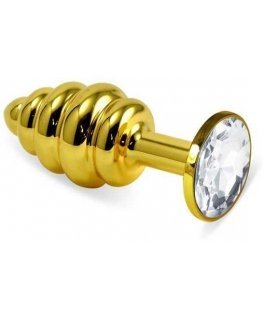 LOVETOY Gold Spiral Plug Clear