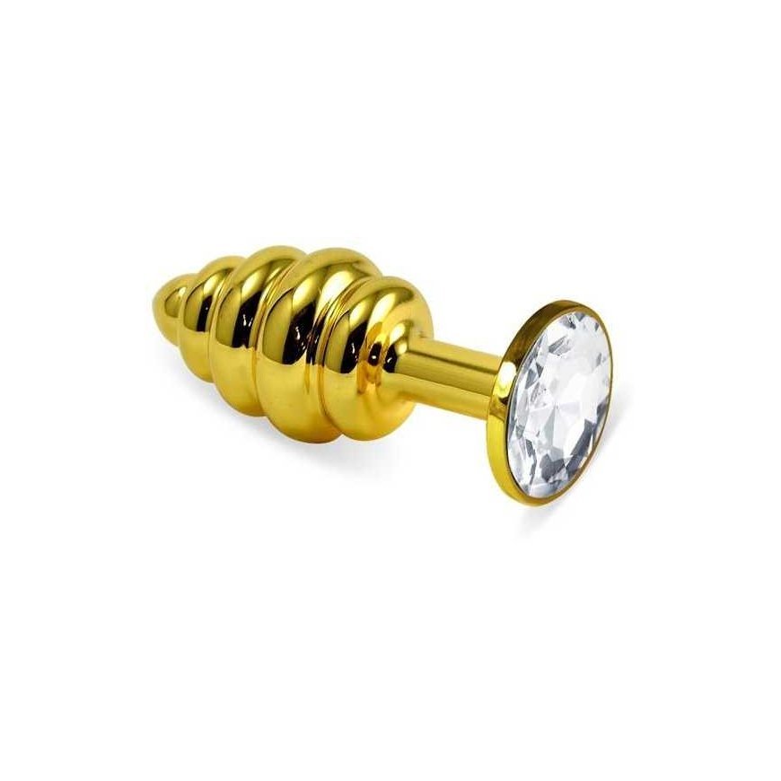 LOVETOY Gold Spiral Plug Clear