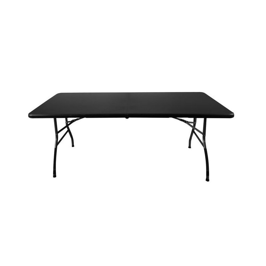Gardlov Folding garden table 180 cm + 2 benches - black – 3