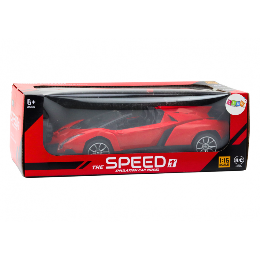 Lean Toys Car Remote Controlled Sports Car RC 1:16 Raudona – 4