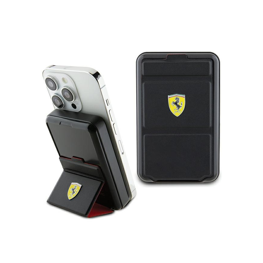 Ferrari Powerbank Bezprzewody 15W FEPB10MSPLEK 10000 mAh with function rigid black/black Metal Logo MagSafe – 2