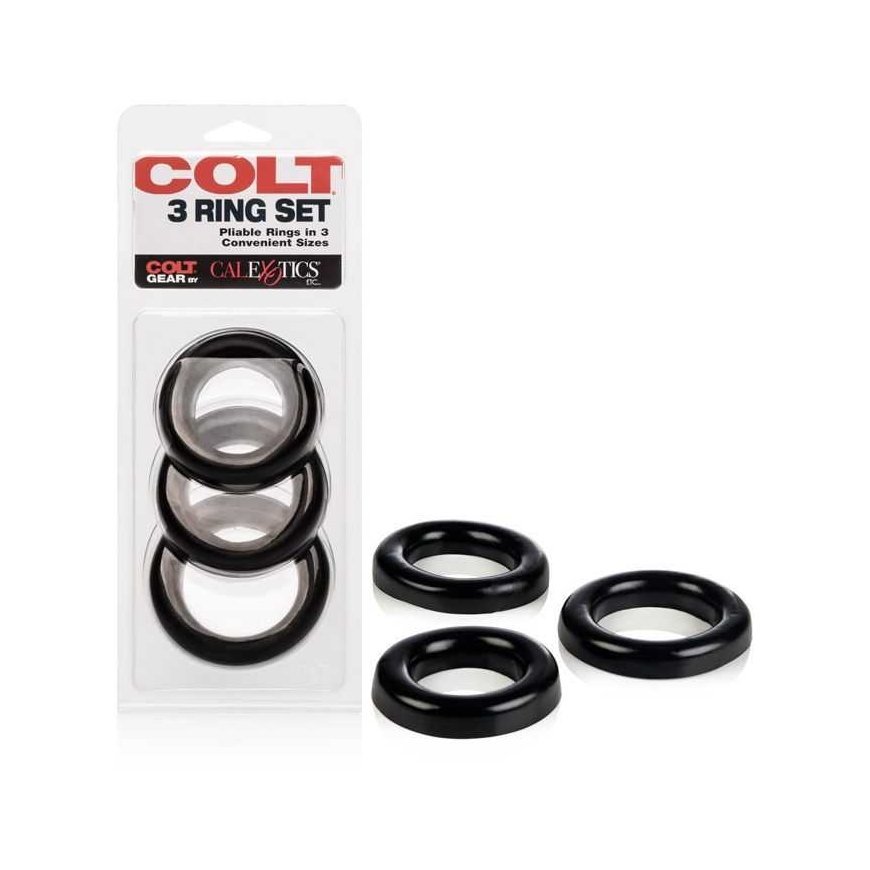 Calexotics Pierścień-COLT 3 RING SET Juodas – 5
