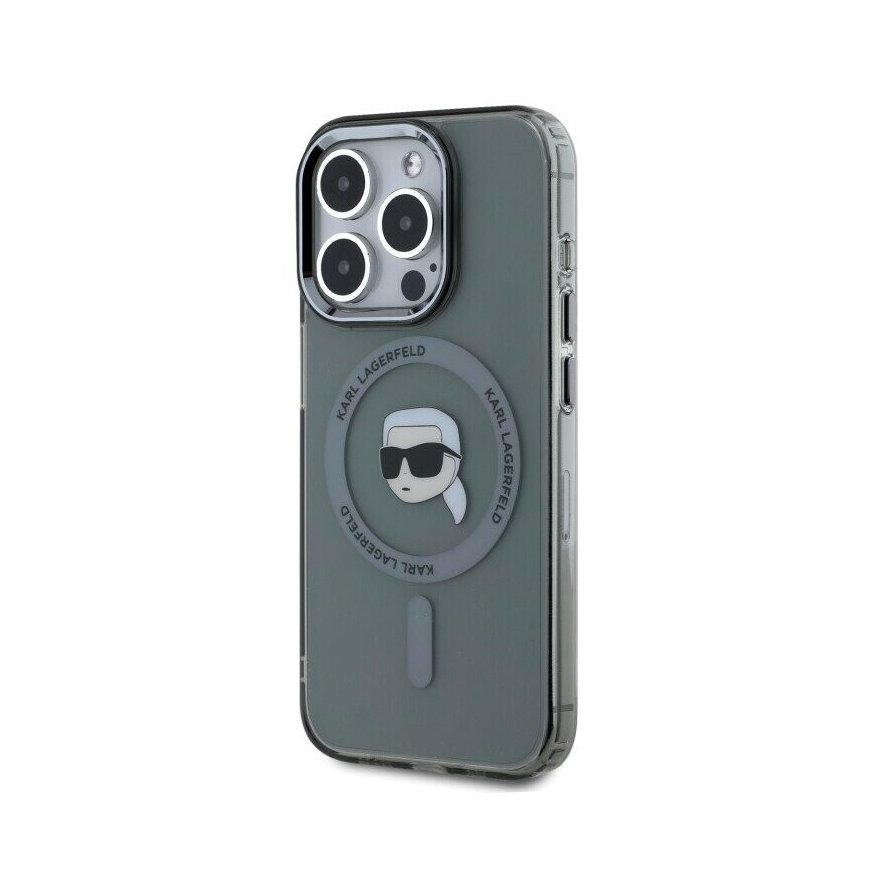 Karl Lagerfeld IML Karl Head Metal Frame MagSafe Case for iPhone – 2