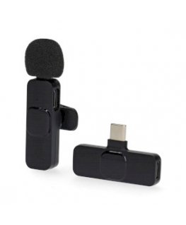 Mikrofon Nedis MICW110BK, USB-C, juhtmevaba