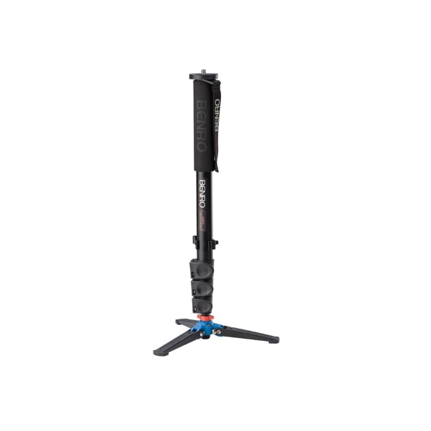 Benro A38FD camera monopod Aluminium Black, Blue, Orange – 2