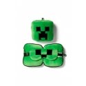 Relaxeazzz Minecraft Creeper Pluszowy Zestaw: Podszuka + Opaska Na Oczy Relaxeazzz Minecraft Creeper Pluszowy Zestaw: Podszuka + Opaska Na Oczy