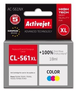 Activejet AC-561NX tintes kārtridžs 1 pcs Saderība Augsta (XL) produktivitāte Tirkīzzils, Fuksīns, Dzeltens