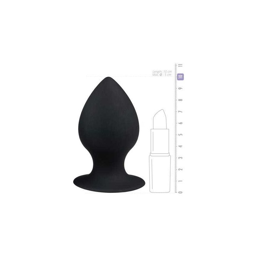 Easytoys Fushi Easytoys Big round korek analny plug with przyssawka 10cm – 4