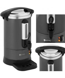 Royal Catering Coffee/tea maker with tap and dripper, 6 l, 950 W, gray
