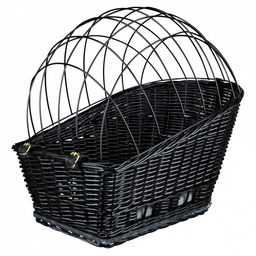 TRIXIE 13117 bicycle bag/basket Rear Bicycle basket Plastic, Willow Black
