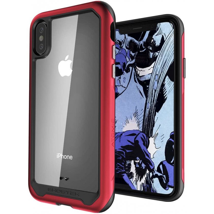 Ghostek Atomic Slim 2 mobiiltelefoni ümbris 16,5 cm (6.5") Kate Punane