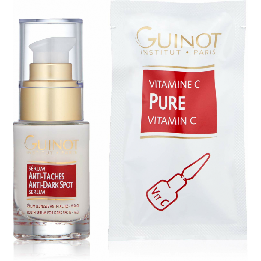 Set Guinot: Anti-Taches, Anti-Dark Spots, Serum, For Face, 23.5 ml + Pure, Vitamin C, Serum, For Face, 1.5 ml – 2