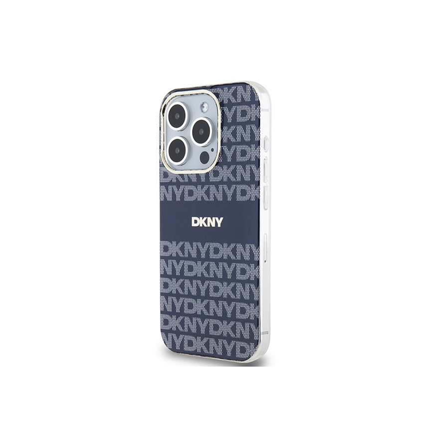 Case DKNY DKHMP15XHRHSEB iPhone 15 Pro Max 6.7" blue/blue hardcase IML Mono & Stripe MagSafe – 3