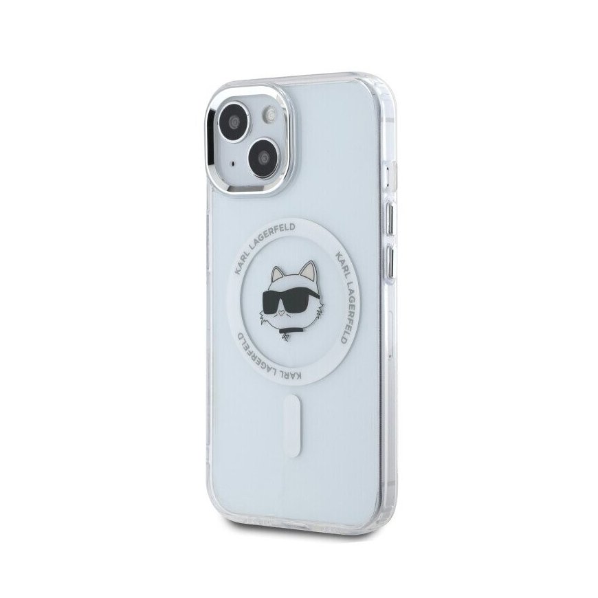Karl Lagerfeld IML Choupette Head Metal Frame MagSafe Case for i