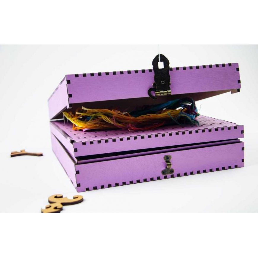 BOBKOV DENIS FOP, reg. No. 2893417695 Needle holder on a wooden base. Lavender, 210 hole OG-067 – 3