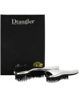 Dtangler Miraculous Silver - Gift set of hair brushes