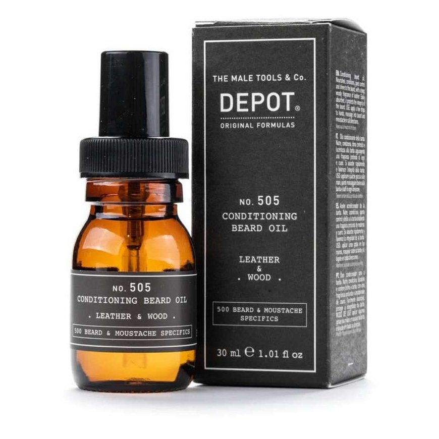 Depot No. 505 Leather&Wood Beard Oil