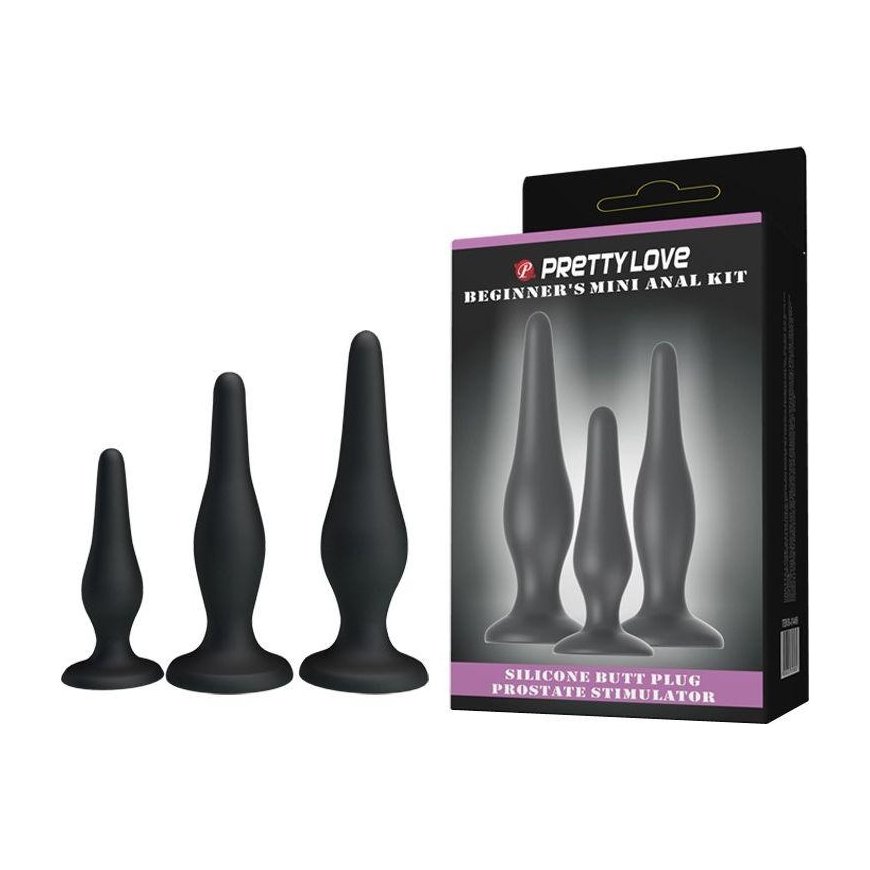 Pretty Love PRETTY BOTTOM - GIRL ANAL SET, Silicone Plugs