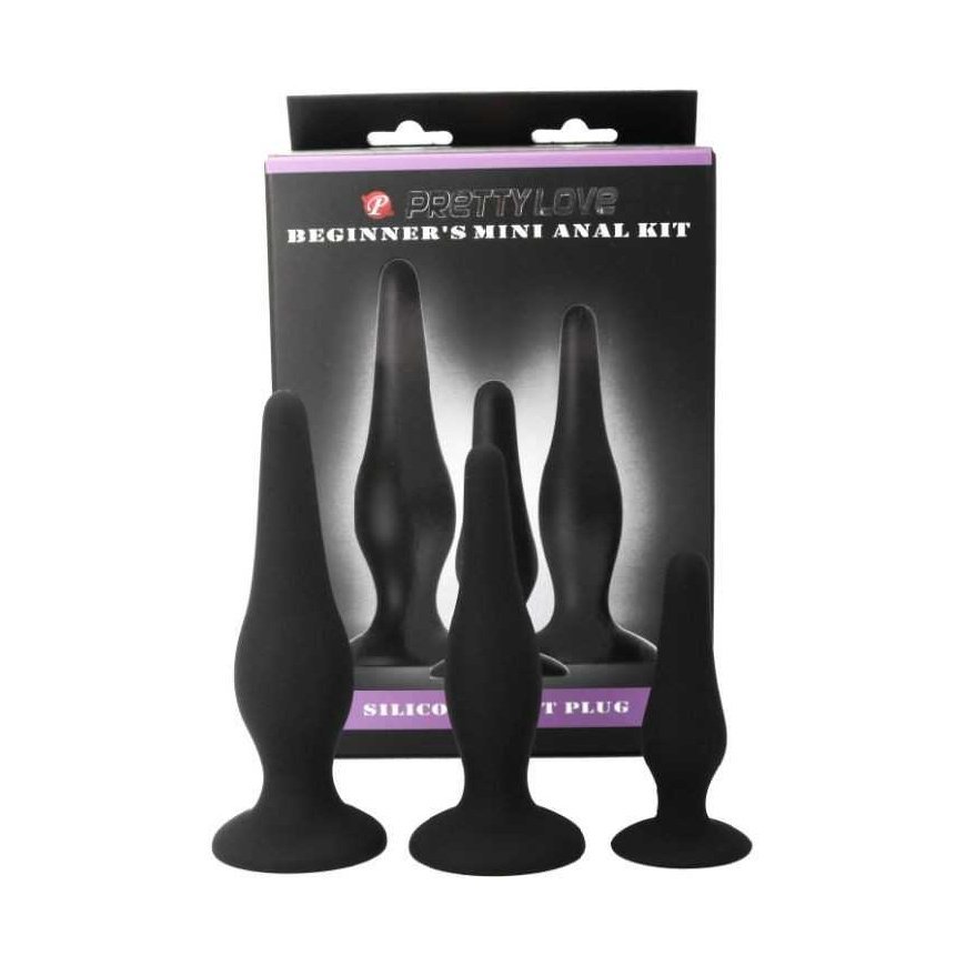 Pretty Love PRETTY BOTTOM - GIRL ANAL SET, Silicone Plugs – 3