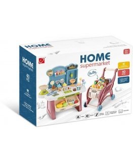 N XIONG CHENG TOYS FACTORY Home Supermarket Trolley Set, 2005U141