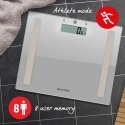 Svarstyklės Salter 9113 SV3RAREU16 Compact Glass Analyser Bathroom Scales - Sidabrinis Svarstyklės Salter 9113 SV3RAREU16 Compact Glass Analyser Bathroom Scales - Sidabrinis