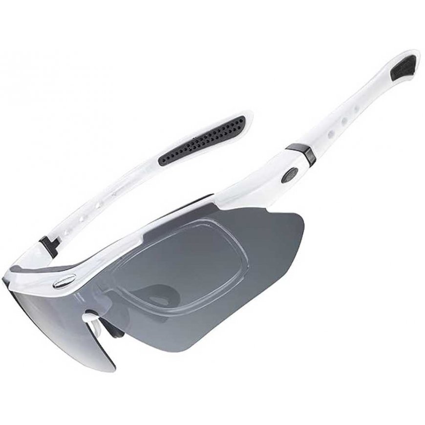 Rockbros 10142 Photochromic UV400 Cycling Glasses - White – 2
