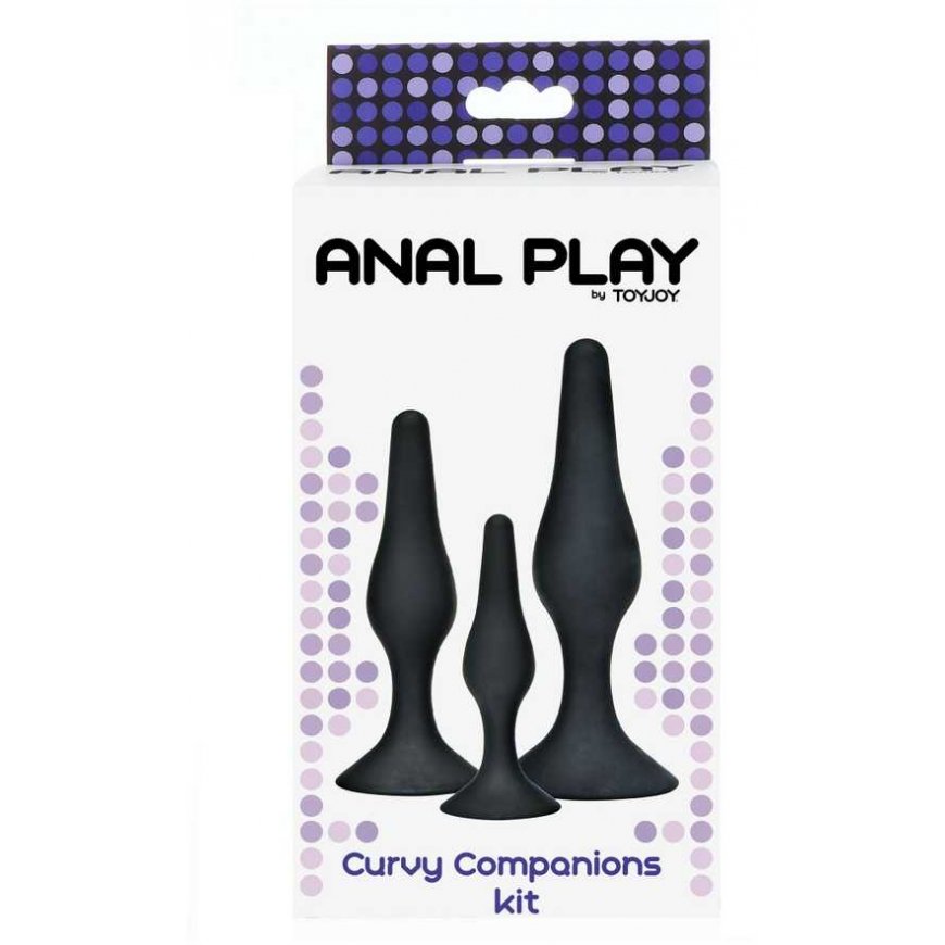 TOYJOY Korek anal silicone przyssawka kit 3rozmiar – 2