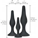 TOYJOY Korek anal silicone przyssawka kit 3rozmiar