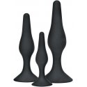 TOYJOY Korek anal silicone przyssawka kit 3rozmiar
