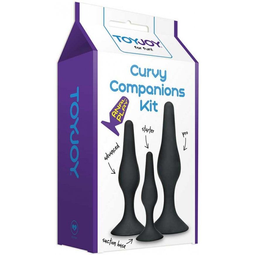 TOYJOY Korek anal silicone przyssawka kit 3rozmiar – 5