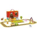 Tooky Toys TOOKY TOY Wooden Farm in a Suitcase Figures Vehicles Tooky Toys TOOKY TOY Wooden Farm in a Suitcase Figures Vehicles