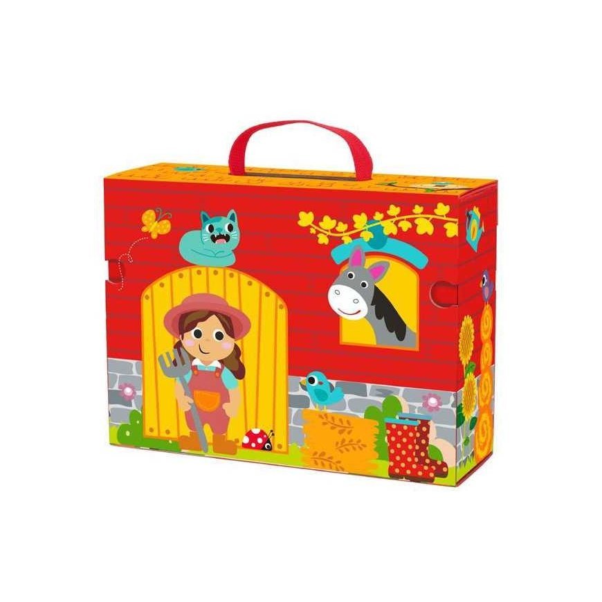 Tooky Toys TOOKY TOY Wooden Farm in a Suitcase Figures Vehicles – 3