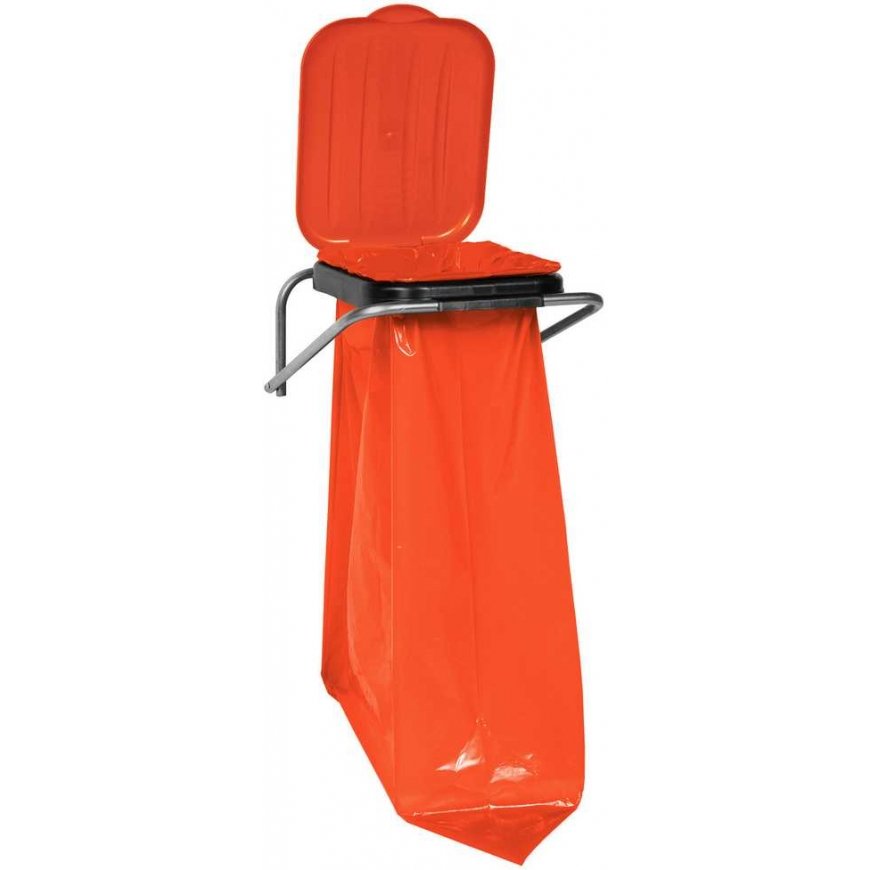 Gsg24 Wall holder for waste sorting, red - 120L bags