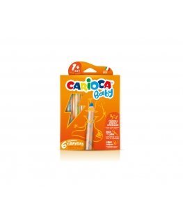 Carioca 3 in 1 Crayon 6 tk