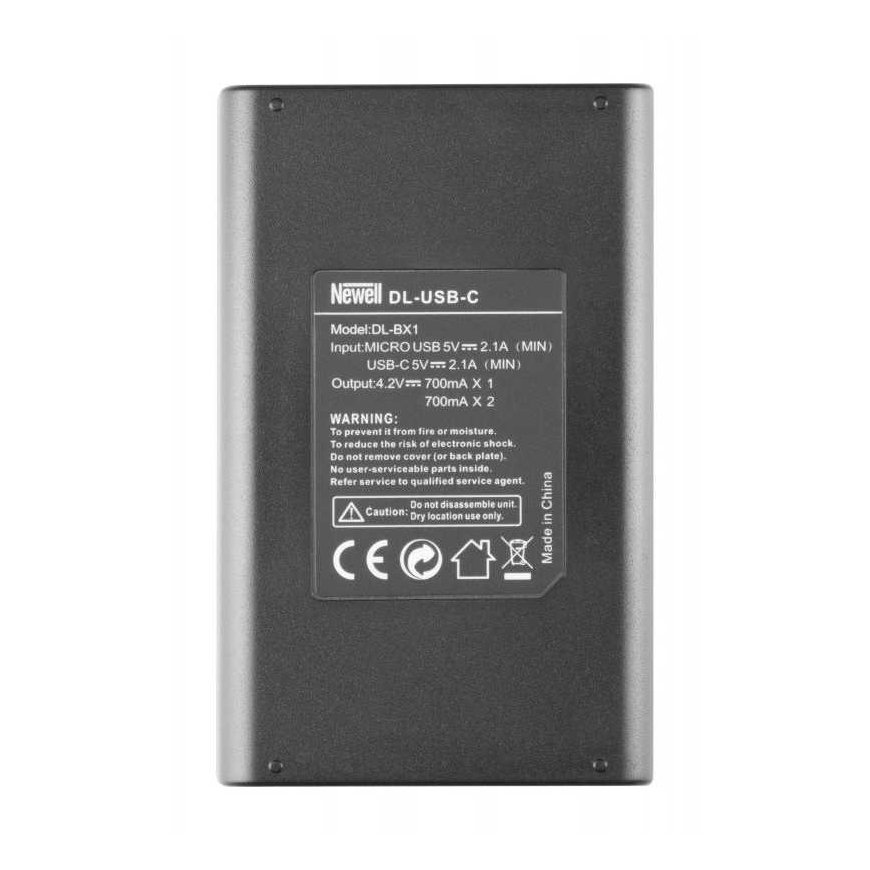 Dviejų kanalų įkroviklio rinkinys ir dvi NP-BX1 baterijos Newell DL-USB-C, skirtos Sony – 2
